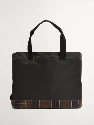 BARBOUR FIELD WAX TOTE BAG