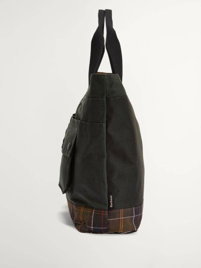 BARBOUR FIELD WAX TOTE BAG