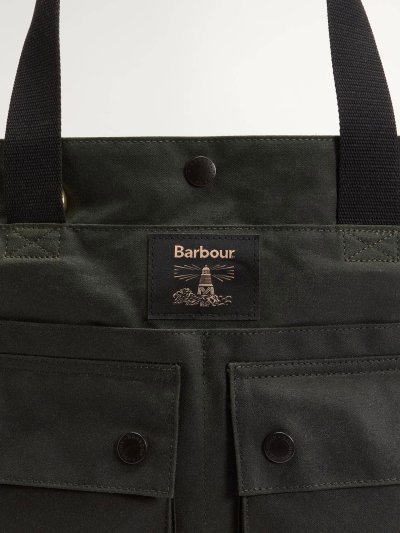 BARBOUR FIELD WAX TOTE BAG