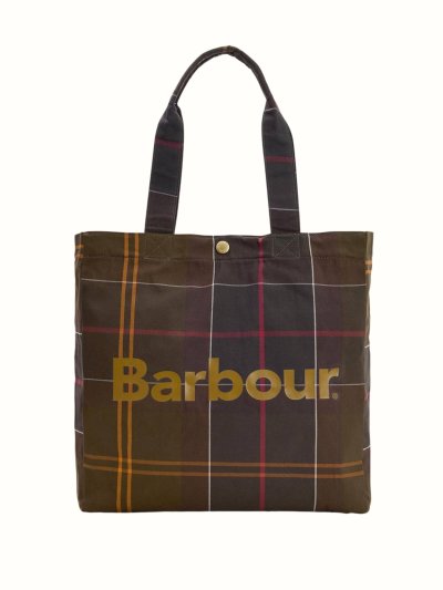 BARBOUR TELFIELD TARTAN TOTE BAG