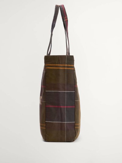 BARBOUR TELFIELD TARTAN TOTE BAG