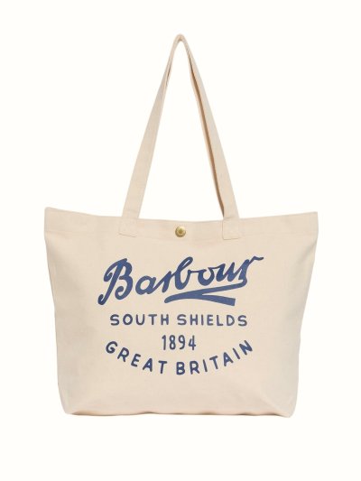 BARBOUR SCRIPT TOTE BAG