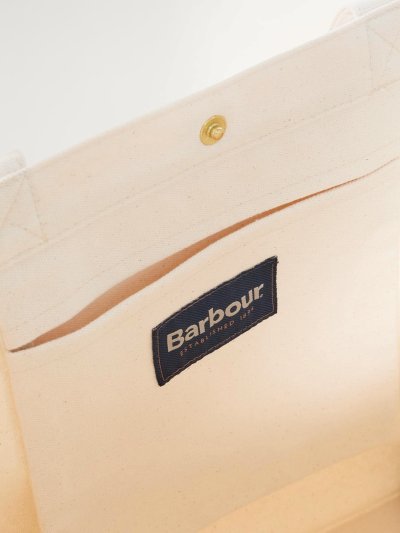 BARBOUR SCRIPT TOTE BAG