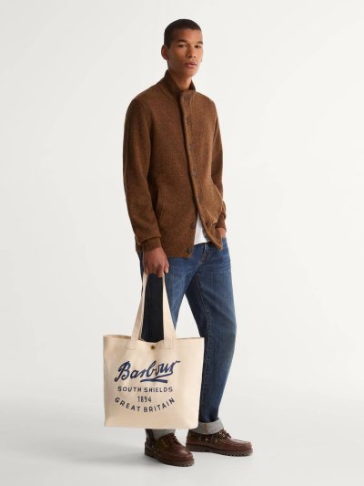 BARBOUR SCRIPT TOTE BAG