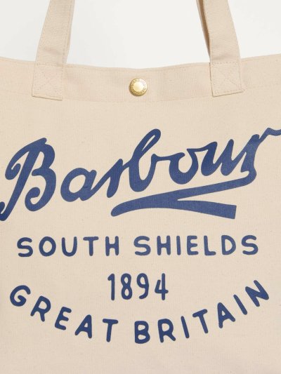 BARBOUR SCRIPT TOTE BAG