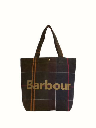 BARBOUR MINI TELFIELD TARTAN TOTE BAG