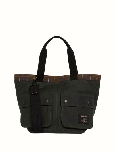 BARBOUR FIELD WAX CARRY ALL TOTE BAG