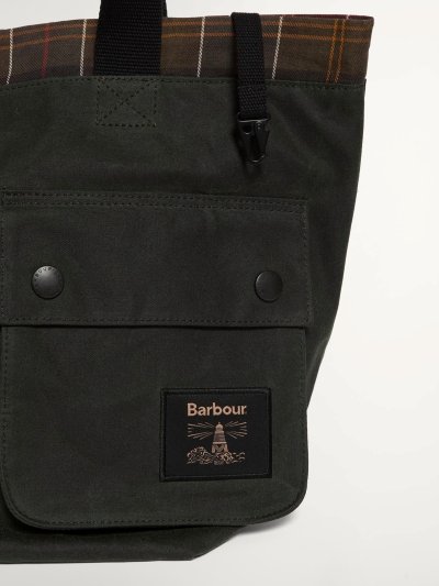 BARBOUR FIELD WAX CARRY ALL TOTE BAG