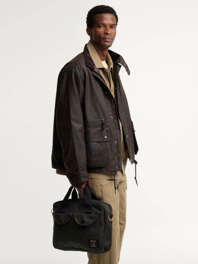 BARBOUR FIELD WAX LAPTOP CROSSBODY BAG