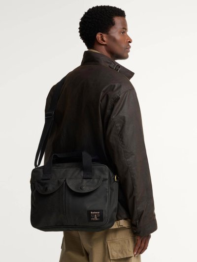 BARBOUR FIELD WAX LAPTOP CROSSBODY BAG
