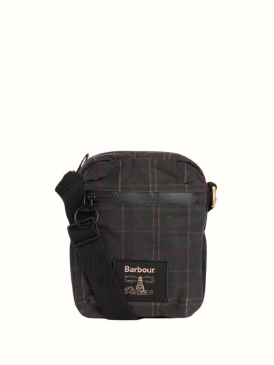 BARBOUR FIELD TARTAN WAX CROSSBODY BAG