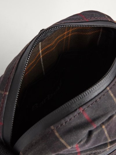 BARBOUR FIELD TARTAN WAX CROSSBODY BAG
