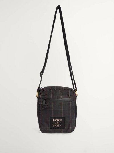 BARBOUR FIELD TARTAN WAX CROSSBODY BAG