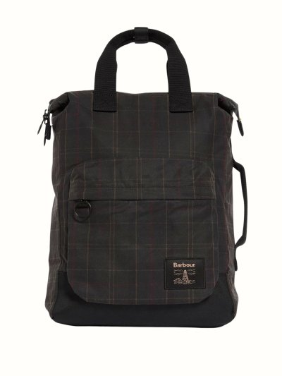 BARBOUR FIELD TARTAN WAX BACKPACK