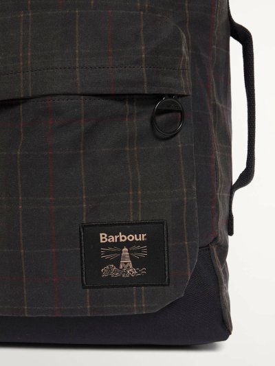 BARBOUR FIELD TARTAN WAX BACKPACK