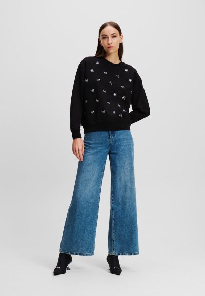 KARL LAGERFELD -  RHINESTONE ALLOVER SWEATSHIRT