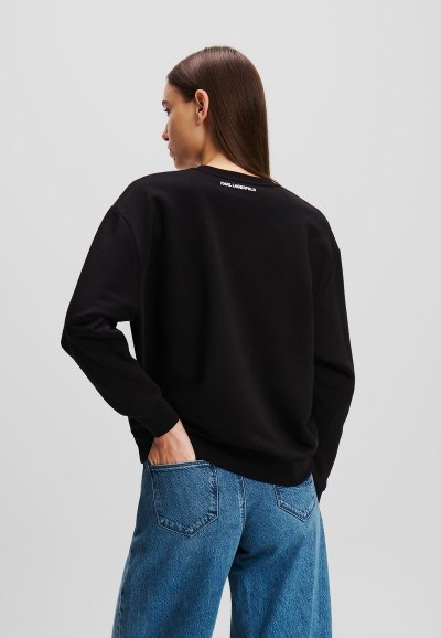 KARL LAGERFELD -  RHINESTONE ALLOVER SWEATSHIRT