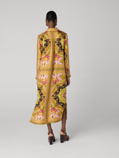 DVF	CARRIE DRESS REALTO MEDALLION MED ECRU