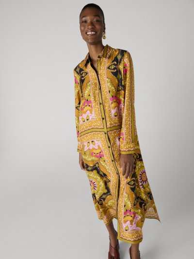 DVF	CARRIE DRESS REALTO MEDALLION MED ECRU