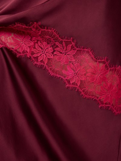 DVF EDEN DRESS CHERRY WOOD