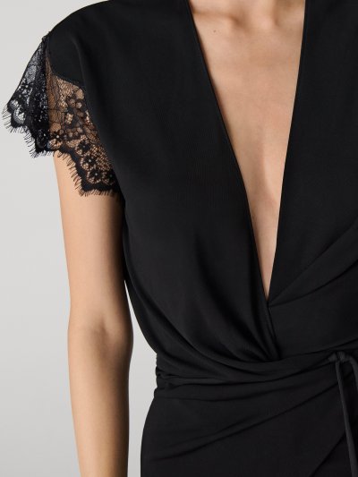DVF MARIANA DRESS BLACK