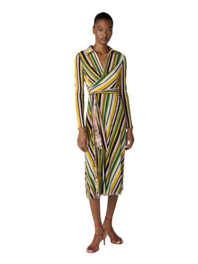 DVF	PHOENIX REVERSIBLE DRESS PAISLEY RHAPSODY SORBET/NEWPORT ST MULT