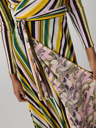 DVF	PHOENIX REVERSIBLE DRESS PAISLEY RHAPSODY SORBET/NEWPORT ST MULT