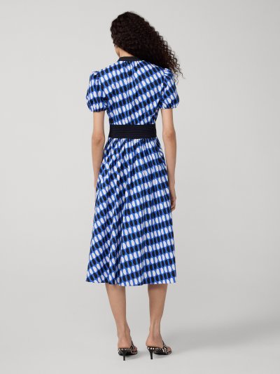 DVF ERICA DRESS JELLY DOT AQUARIUS