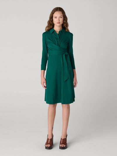 DVF	SANA DRESS EVERGREEN
