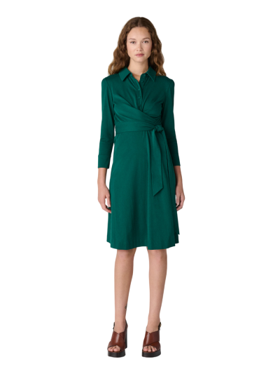 DVF	SANA DRESS EVERGREEN