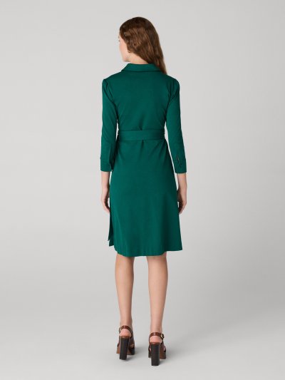 DVF	SANA DRESS EVERGREEN