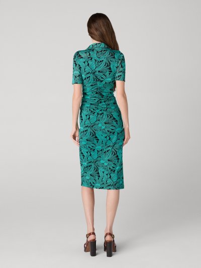 DVF	ZOEY REVERSIBLE DRESS	WHY NOT RED CLAY/TG LY MINI SUMM TURQ