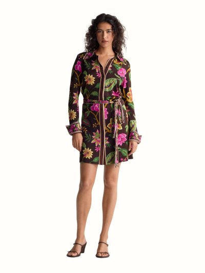 DVF	DIANE SHIRT DRESS HAWTHORNE SOIL