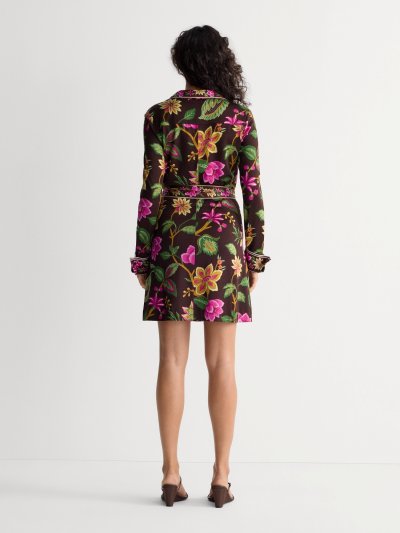 DVF	DIANE SHIRT DRESS HAWTHORNE SOIL