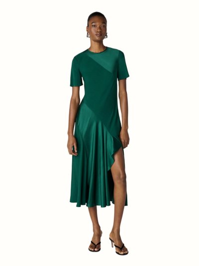 DVF ARAMINTA DRESS EVERGREEN