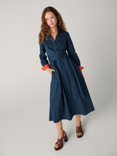 DVF EVE DRESS PERFECT NAVY