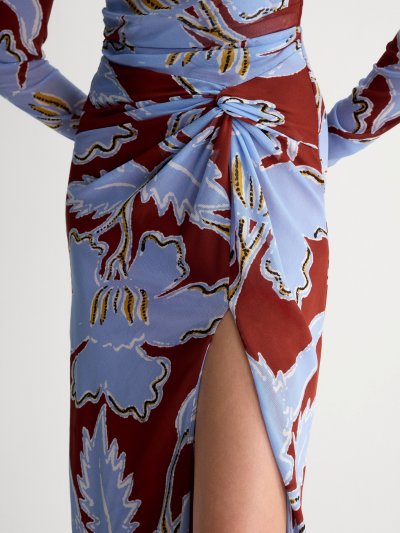 DVF	AMADIS DRESS CERA FLOWER GIANT MULTI