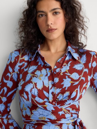 DVF	SANA TWO DRESS CERA FLOWER MULTI