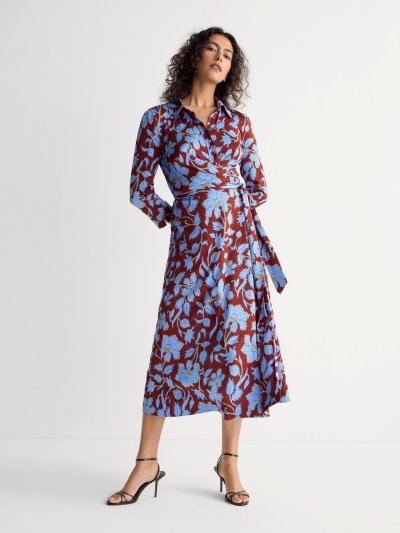 DVF	SANA TWO DRESS CERA FLOWER MULTI