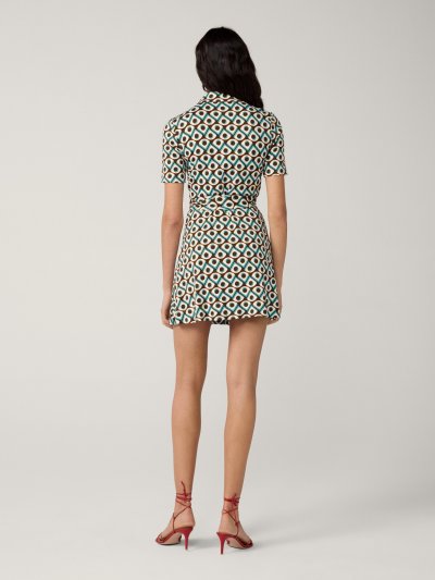 DVF DIDI SHORT SLEEVE DRESS