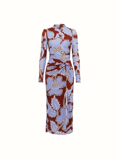 DVF	AMADIS DRESS CERA FLOWER GIANT MULTI