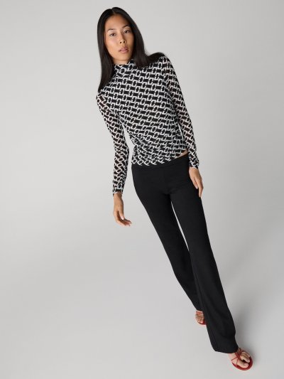 DVF LOGAN TOP CHAIN LINK MEDIUM BLACK