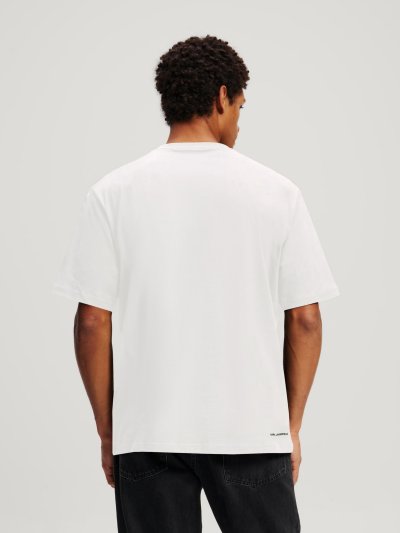 KARL LAGERFELD - IKON OUTLINE POCKET T-SHIRT