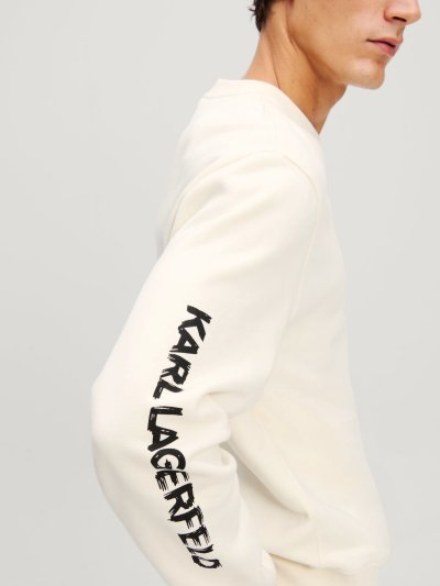KARL LAGERFELD - RTW-1 BIG IKON SWEATSHIRT CANNOLI CREAM