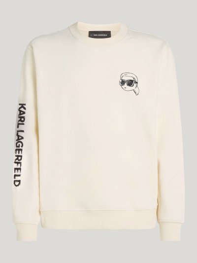 KARL LAGERFELD - RTW-1 BIG IKON SWEATSHIRT CANNOLI CREAM