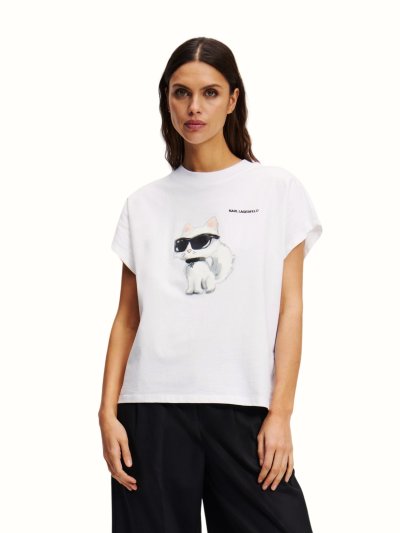 KARL LAGERFELD -  IKON AQUARELLE C LOOSE T-SHIRT