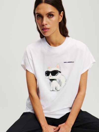 KARL LAGERFELD -  IKON AQUARELLE C LOOSE T-SHIRT