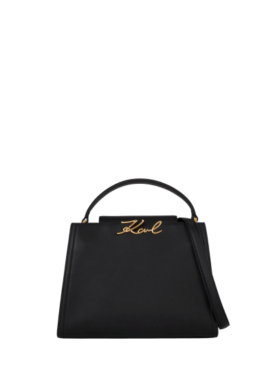 KARL LAGERFELD - K/SIGNATURE MEDIUM TOP HANDLE BAG