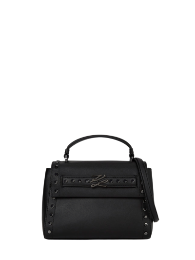 KARL LAGERFELD - K/AUTOGRAPH STUDDED TOP HANDLE BAG