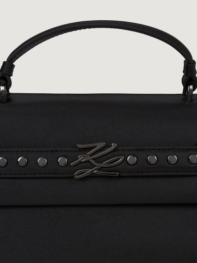 KARL LAGERFELD - K/AUTOGRAPH STUDDED TOP HANDLE BAG